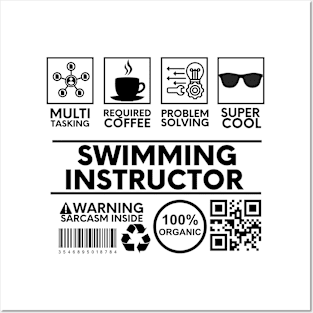 Swimming Instructor Posters and Art